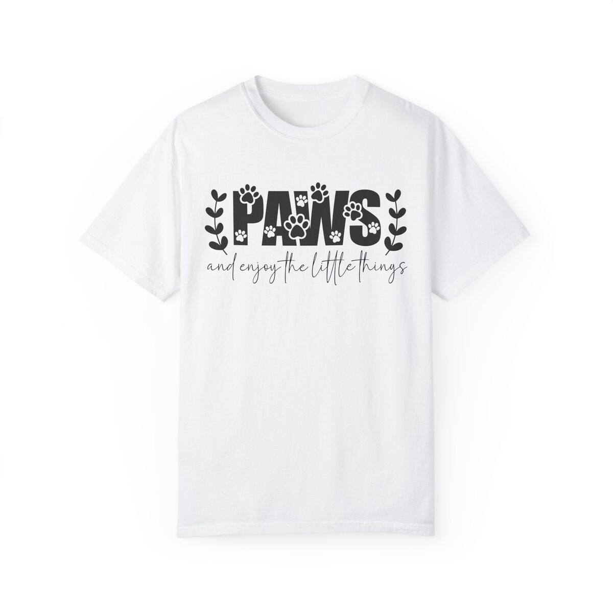 Paws T-shirt Cute Pet Lover Tee Animal Rescue Shirt Casual Gift Idea Vintage