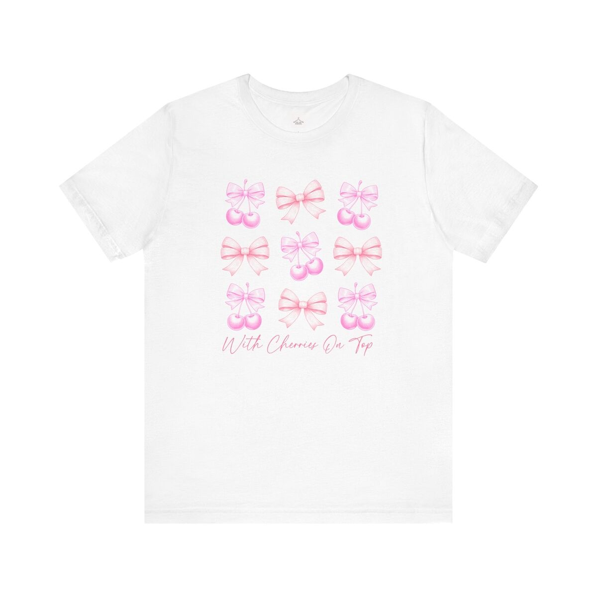With Cherries On Top Coquette Unisex Jersey Short Sleeve Tee