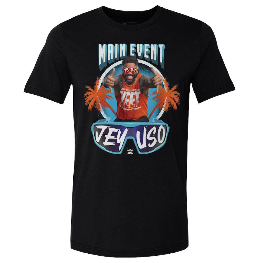Jey Uso Main Event Palms T-Shirt - Black